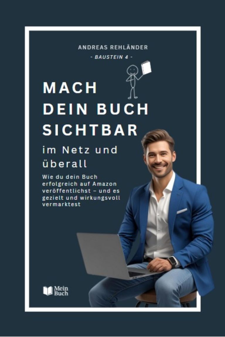 Das ist das Cover von Mach dein Buch sichtbar im Netz und überall